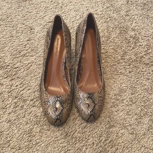 Snakeskin Pumps